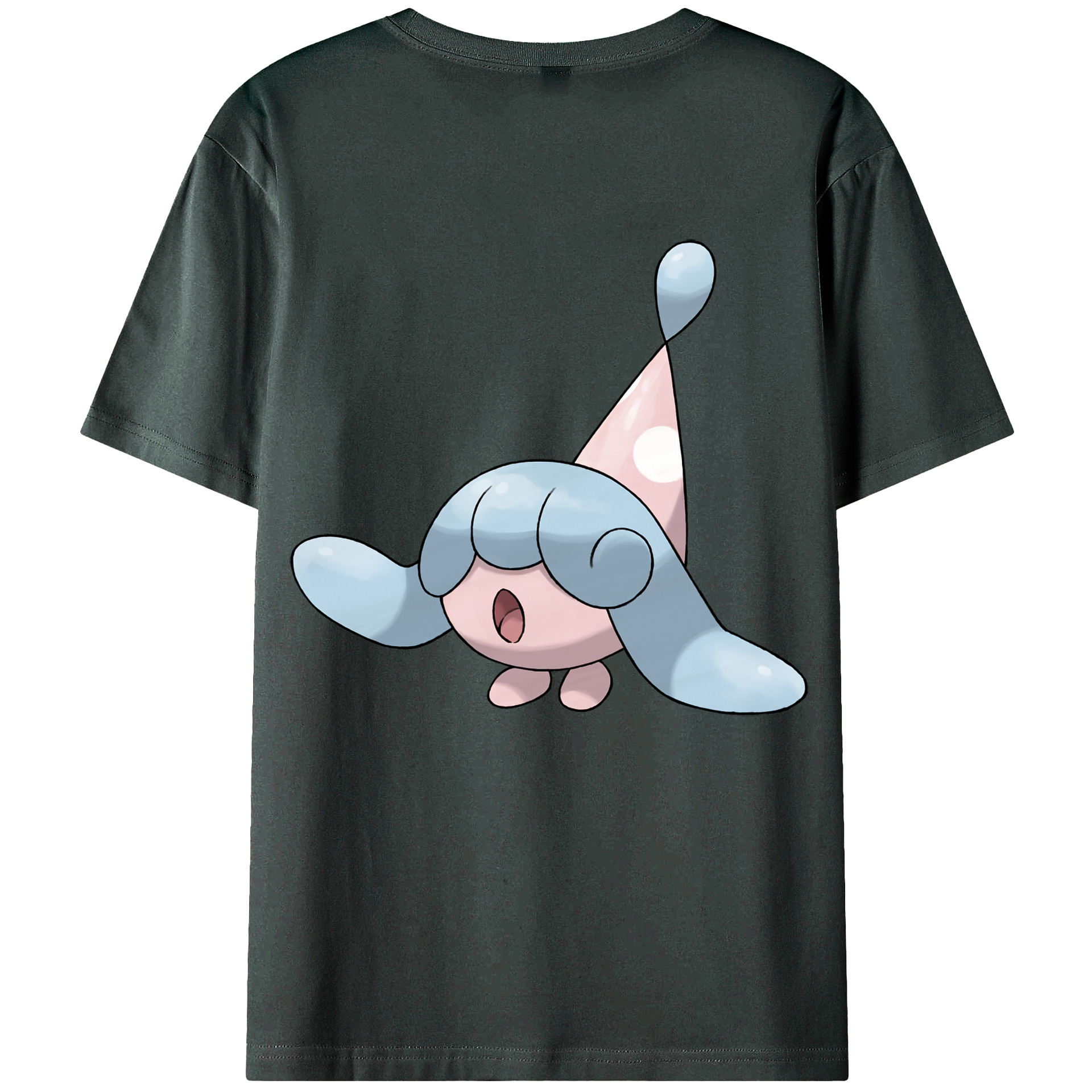 （画像用） ポケットモンスター Pokémon 綿100％ メンズ半袖Tシャツ（バックプリント） 通気性
